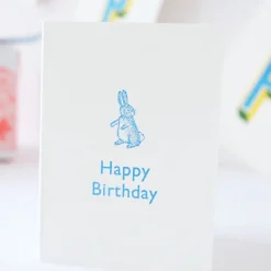 Cottontails Happy Birthday - Blue