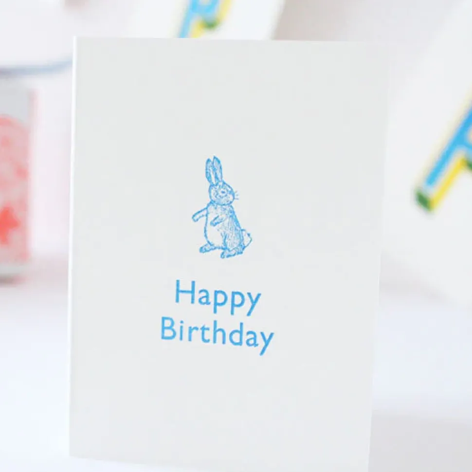 Cottontails Happy Birthday - Blue