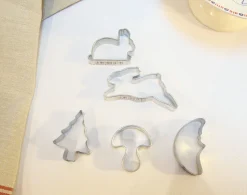Mini biscuit cutters - bunnies / toadstool / tree / moon