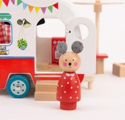 Moulin Roty Grand Family wooden peg animals