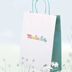 New Baby Gift Set - pretty sleep suit & mouse rattle