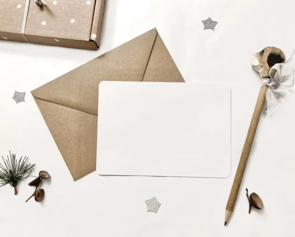 Postcard & Envelope - Bunny Teatime