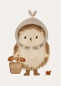 Postcard & Envelope - Foraging Hedgehog
