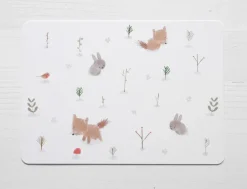 Postcard & Envelope - Fox & Bunny Woodland