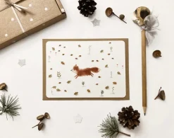 Postcard & Envelope - Jumping Fox