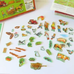 VINTAGE Fuzzy-Felt play set - Farm