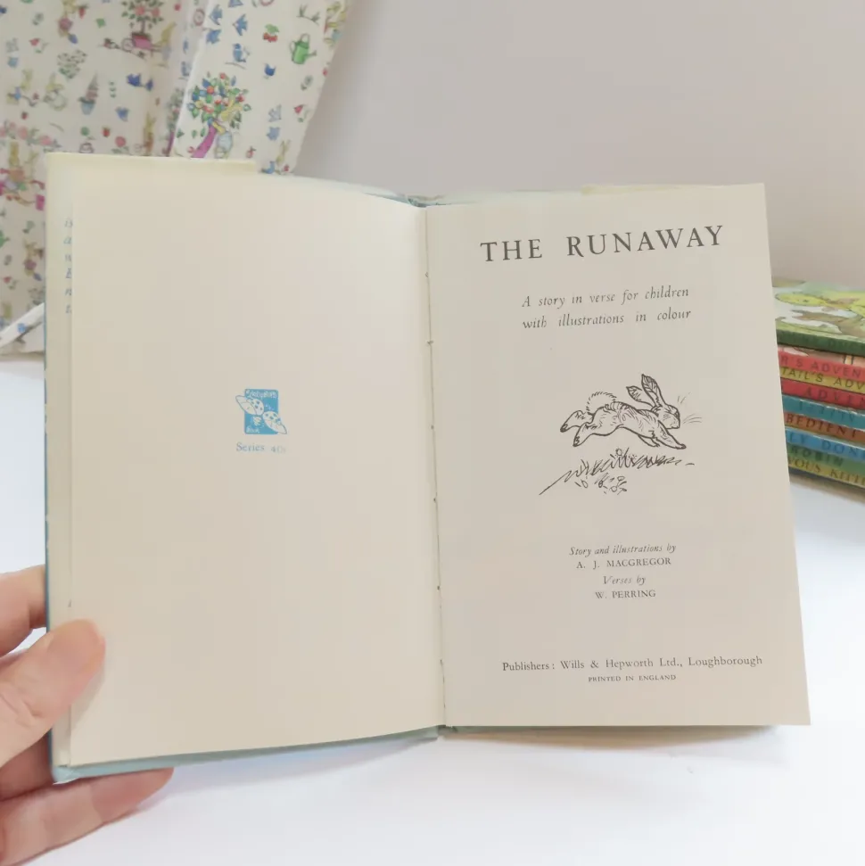 VINTAGE Ladybird book - The Runaway with DJ (late 1950s)