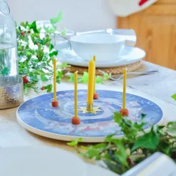 Wooden season wheel - winter / advent